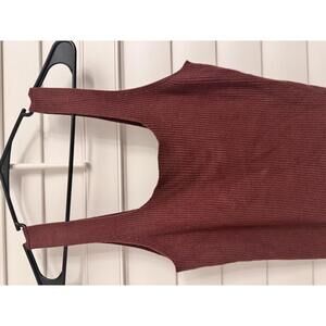 Abercrombie and Fitch rust colored tank top sweater size Large